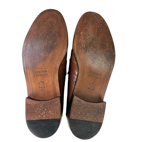 Johnston & Murphy Brown Leather‎ Dress Shoes Tassel Loafers Mens Size 9.5 main image 5